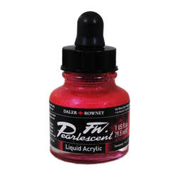 Daler Rowney - Daler Rowney FW Pearlescent Acrylic Ink 29.5ml 114 Hot Mama Red