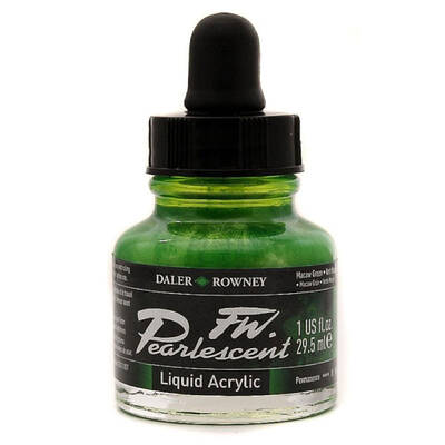 Daler Rowney FW Pearlescent Acrylic Ink 29.5ml 115 Macaw Green