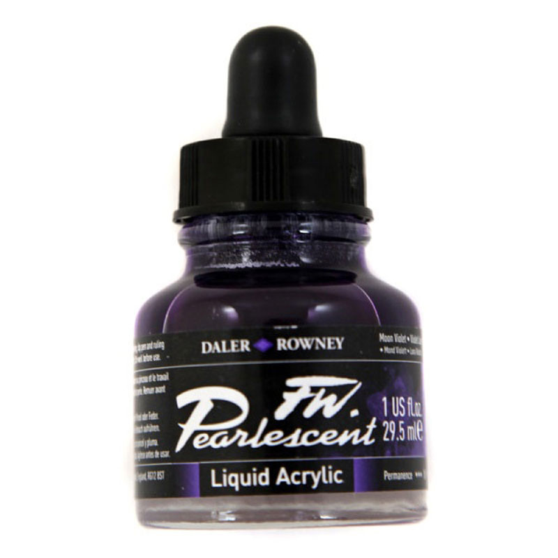 Daler Rowney Fw Pearlescent Acrylic Ink 29.5ml 116 Moon Violet