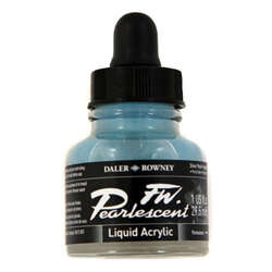 Daler Rowney - Daler Rowney FW Pearlescent Acrylic Ink 29.5ml 119 Silver Pearl