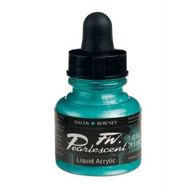 Daler Rowney FW Pearlescent Acrylic Ink 29.5ml 124 Waterfall G.
