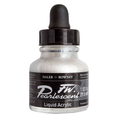 Daler Rowney FW Pearlescent Acrylic Ink 29.5ml 125 White Pearl