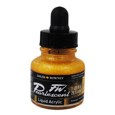 Daler Rowney FW Pearlescent Acrylic Ink 29.5ml 126 Autumn Gold