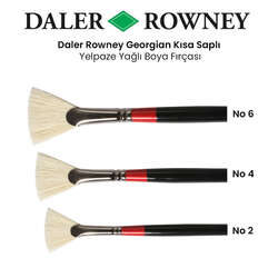 Daler Rowney - Daler Rowney Georgian Uzun Saplı Yelpaze Fırça