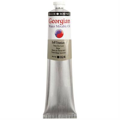 Daler Rowney Georgian Water Mixable Oil Su Bazlı Yağlı Boya 200ml 024 Buff Titanium