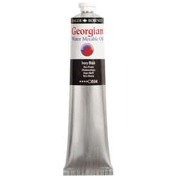 Daler Rowney - Daler Rowney Georgian Water Mixable Oil Su Bazlı Yağlı Boya 200ml 034 Ivory Black