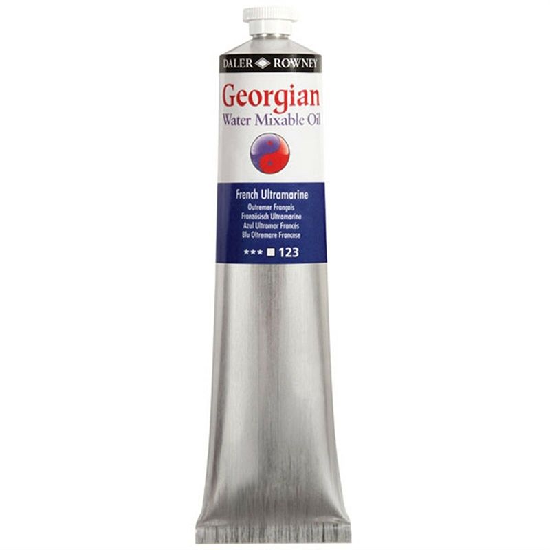 Daler Rowney Georgian Water Mixable Oil Su Bazlı Yağlı Boya 200ml 123 French Ultramarine