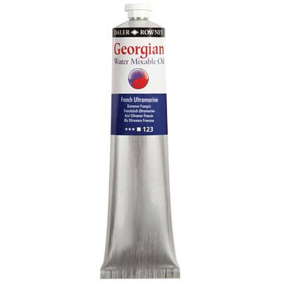 Daler Rowney Georgian Water Mixable Oil Su Bazlı Yağlı Boya 200ml 123 French Ultramarine