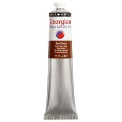 Daler Rowney - Daler Rowney Georgian Water Mixable Oil Su Bazlı Yağlı Boya 200ml 221 Burnt Sienna