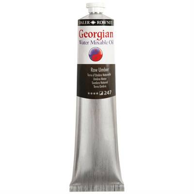 Daler Rowney Georgian Water Mixable Oil Su Bazlı Yağlı Boya 200ml 247 Raw Umber