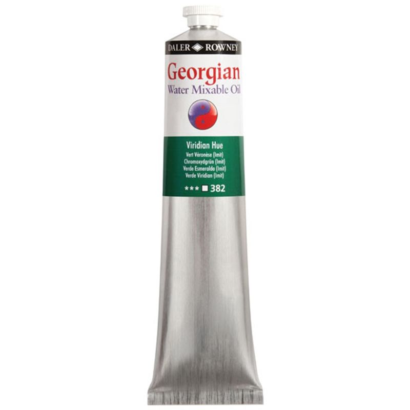 Daler Rowney Georgian Water Mixable Oil Su Bazlı Yağlı Boya 200ml 382 Viridian Hue