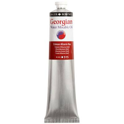 Daler Rowney Georgian Water Mixable Oil Su Bazlı Yağlı Boya 200ml 515 Crimson Alizarin Hue