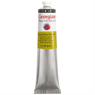 Daler Rowney Georgian Water Mixable Oil Su Bazlı Yağlı Boya 200ml 617 Cadmium Yellow Pale Hue