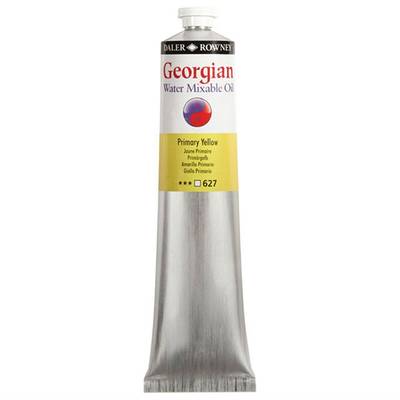 Daler Rowney Georgian Water Mixable Oil Su Bazlı Yağlı Boya 200ml 627 Primary Yellow