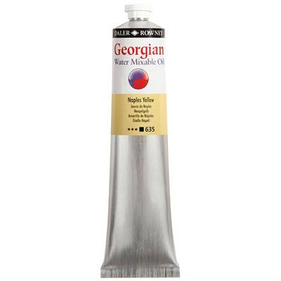 Daler Rowney Georgian Water Mixable Oil Su Bazlı Yağlı Boya 200ml 635 Naples Yellow