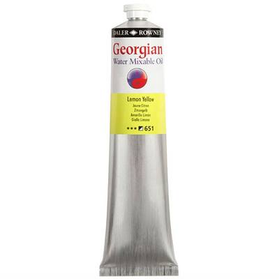 Daler Rowney Georgian Water Mixable Oil Su Bazlı Yağlı Boya 200ml 651 Lemon Yellow