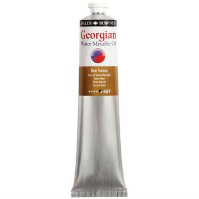 Daler Rowney Georgian Water Mixable Oil Su Bazlı Yağlı Boya 200ml 667 Raw Siena