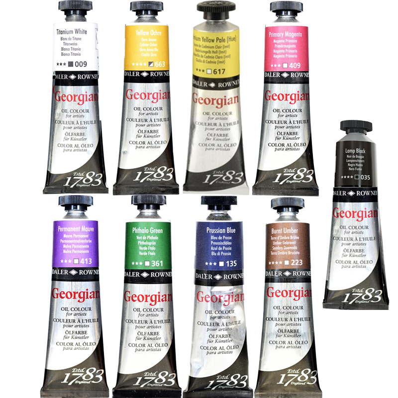 Daler Rowney Georgian Yağlı Boya 38ml 9lu Set 3
