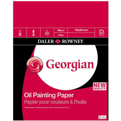 Daler Rowney Georgian Yağlı Boya Blok 290g 12 Yaprak 17,8x25,4