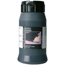 Daler Rowney - Daler Rowney Gesso Primer Yüzey Astarı 500ml Siyah