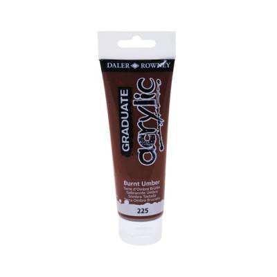 Daler Rowney Graduate Akrilik Boya 120ml Burnt Umber (225)