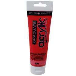 Daler Rowney - Daler Rowney Graduate Akrilik Boya 120ml Cadmium Red Hue (500)