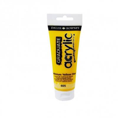 Daler Rowney Graduate Akrilik Boya 120ml Cadmium Yellow Hue (605)