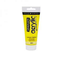 Daler Rowney - Daler Rowney Graduate Akrilik Boya 120ml Lemon Yellow (651)