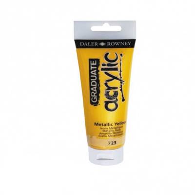 Daler Rowney Graduate Akrilik Boya 120ml Metallic Yellow (723)