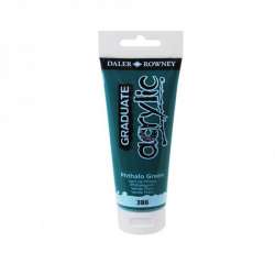 Daler Rowney - Daler Rowney Graduate Akrilik Boya 120ml Phthalo Green (386)