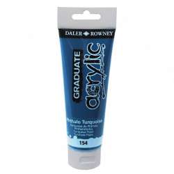 Daler Rowney - Daler Rowney Graduate Akrilik Boya 120ml Phthalo Turquoise (154)