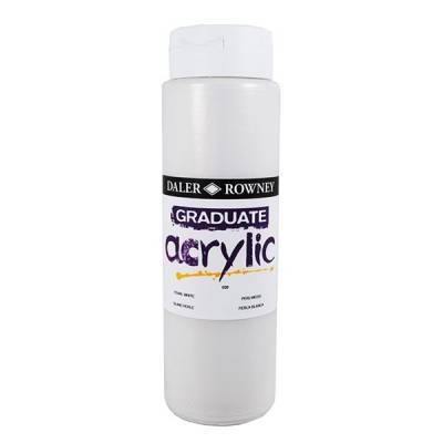 Daler Rowney Graduate Akrilik Boya 500ml 020 Pearl White