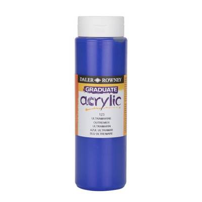 Daler Rowney Graduate Akrilik Boya 500ml 123 Ultramarine