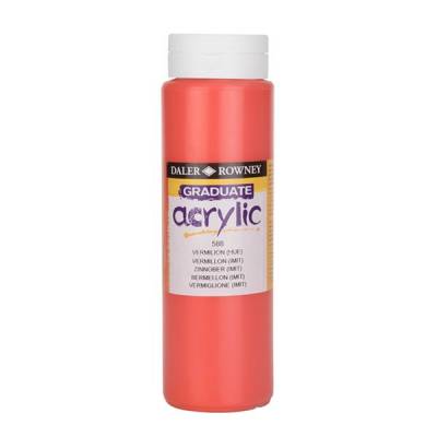 Daler Rowney Graduate Akrilik Boya 500ml 588 Vermilion Hue