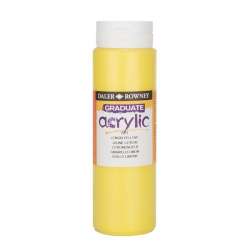 Daler Rowney - Daler Rowney Graduate Akrilik Boya 500ml 651 Lemon Yellow