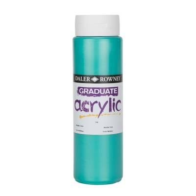 Daler Rowney Graduate Akrilik Boya 500ml 710 Metallic Green