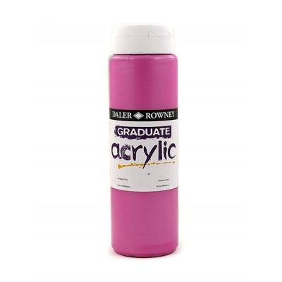 Daler Rowney Graduate Akrilik Boya 500ml 722 Metallic Pink