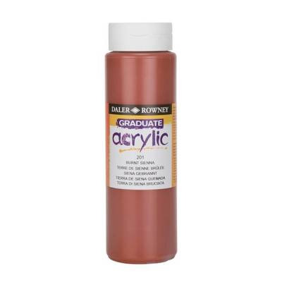 Daler Rowney Graduate Akrilik Boya 500ml 201 Burnt Sienna