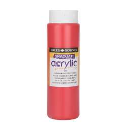 Daler Rowney - Daler Rowney Graduate Akrilik Boya 500ml 504 Cadmium Red Deep Hue