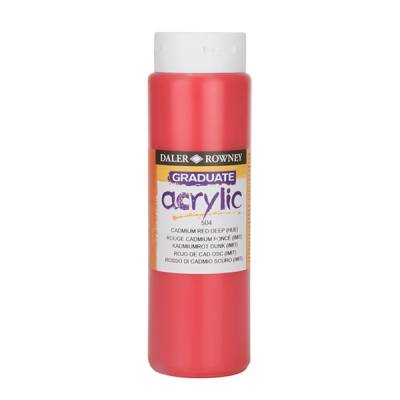 Daler Rowney Graduate Akrilik Boya 500ml 504 Cadmium Red Deep Hue