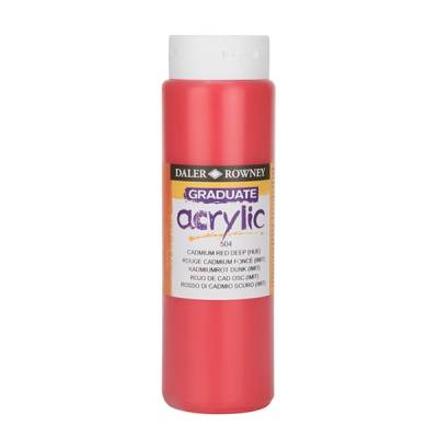 Daler Rowney Graduate Akrilik Boya 500ml 504 Cadmium Red Deep Hue