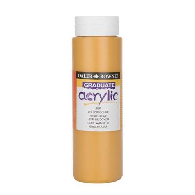 Daler Rowney Graduate Akrilik Boya 500ml 690 Yellow Ochre