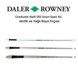 Daler Rowney - Daler Rowney Graduate Kedi Dili Uzun Saplı Filbert Kıl Fırça