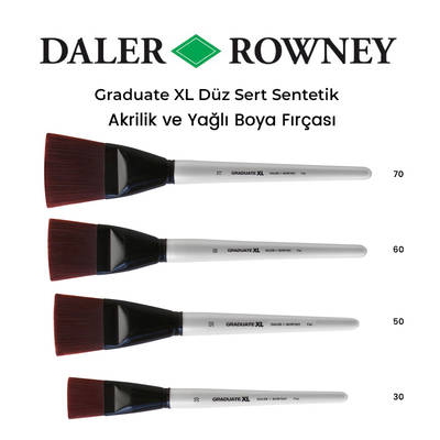 Daler Rowney Graduate XL Düz Sert Sentetik Fırça