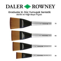 Daler Rowney - Daler Rowney Graduate XL Düz Yumusak Sentetik Fırça