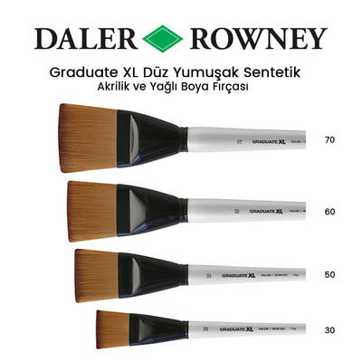 Daler Rowney Graduate XL Düz Yumusak Sentetik Fırça