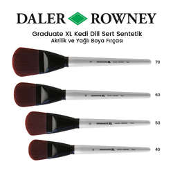 Daler Rowney - Daler Rowney Graduate XL Kedi Dili Sert Sentetik Fırça