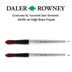 Daler Rowney - Daler Rowney Graduate XL Yuvarlak Sert Sentetik Fırça