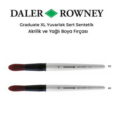 Daler Rowney Graduate XL Yuvarlak Sert Sentetik Fırça