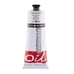 Daler Rowney - Daler Rowney Graduate Yağlı Boya 200ml 001 Zinc Mixing White